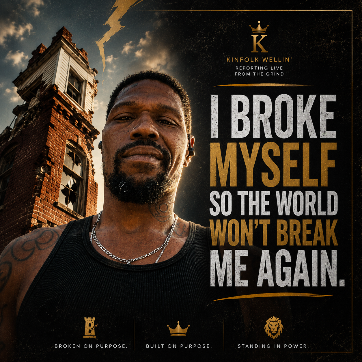 I broke myself so the world won’t break me again.